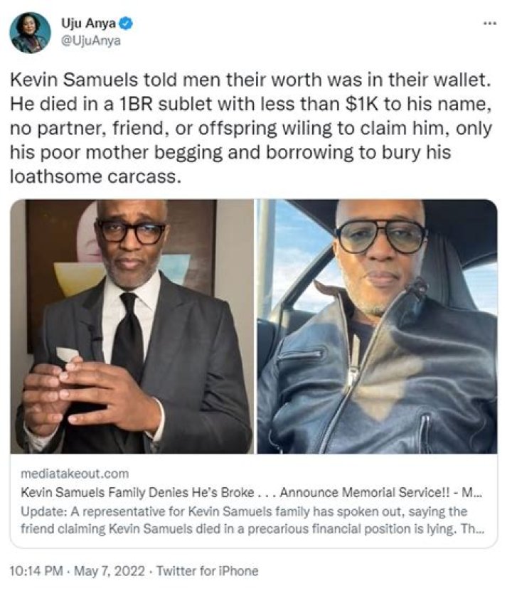 Anton Daniels & Melanie King Confirms Kevin Samuels Death, Blogger’s Friends Heartbreaking Tribute For Him