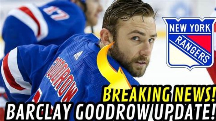 
Barclay Goodrow Injury Update; Is New York Rangers Player Playing Today? 